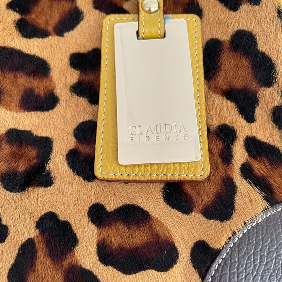 NWT CLAUDIA FIRENZE LEATHER BAG - Picture 4 of 9